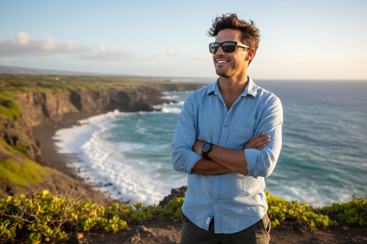Vooraanzicht Maui Jim Kanaio Coast (766-02MD)