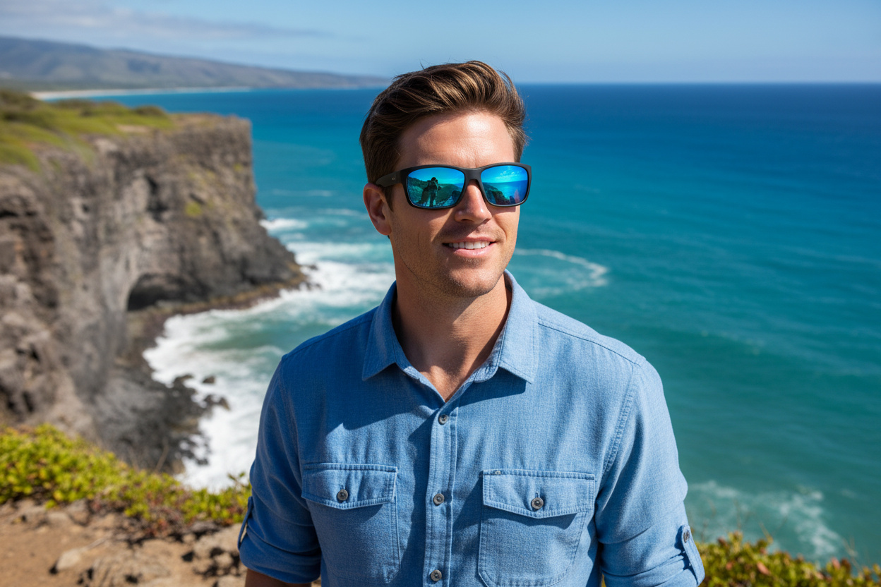 Vooraanzicht Maui Jim Kanaio Coast (B766-08C)