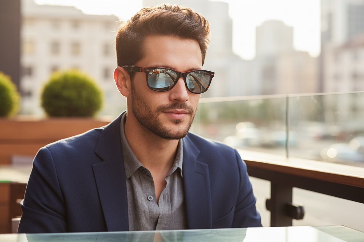 Vooraanzicht Ray-Ban NEW WAYFARER (RB2132M - F63830)