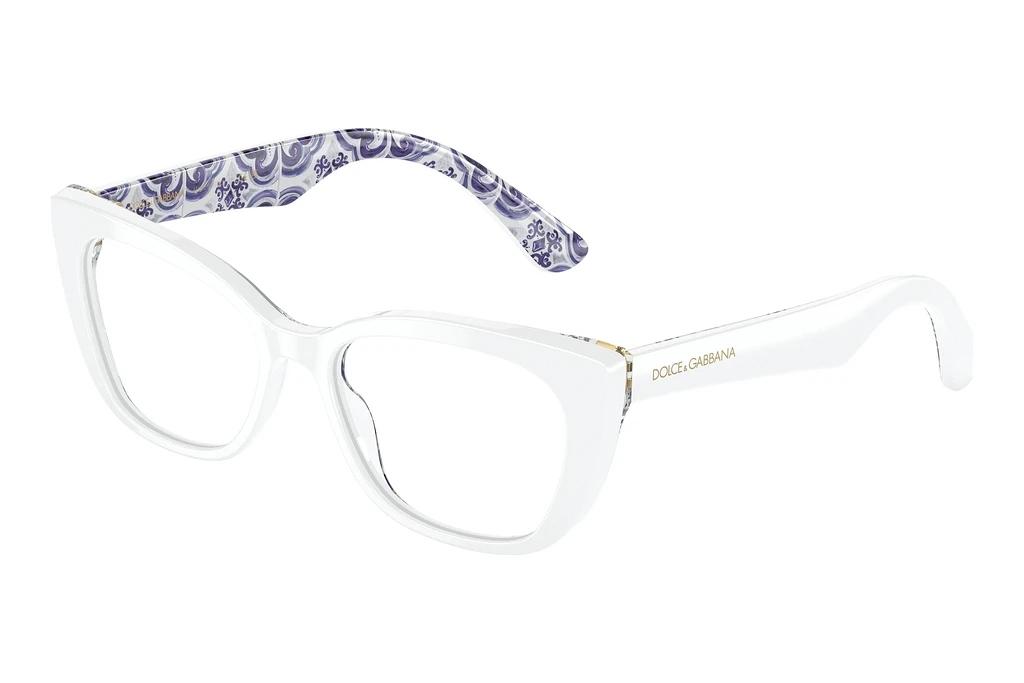 Dolce & Gabbana   DX3357 3371 White On Blue Maiolica