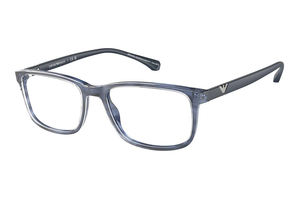 Emporio Armani   EA3098 6054 Shiny Striped Blue