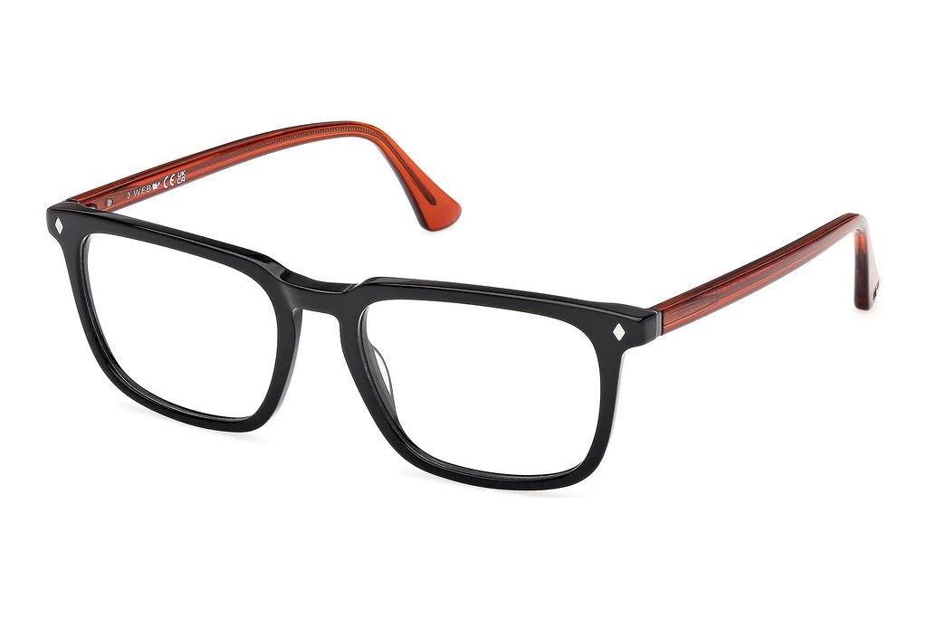 Web Eyewear   WE5430 002 Glänzend Schwarz
