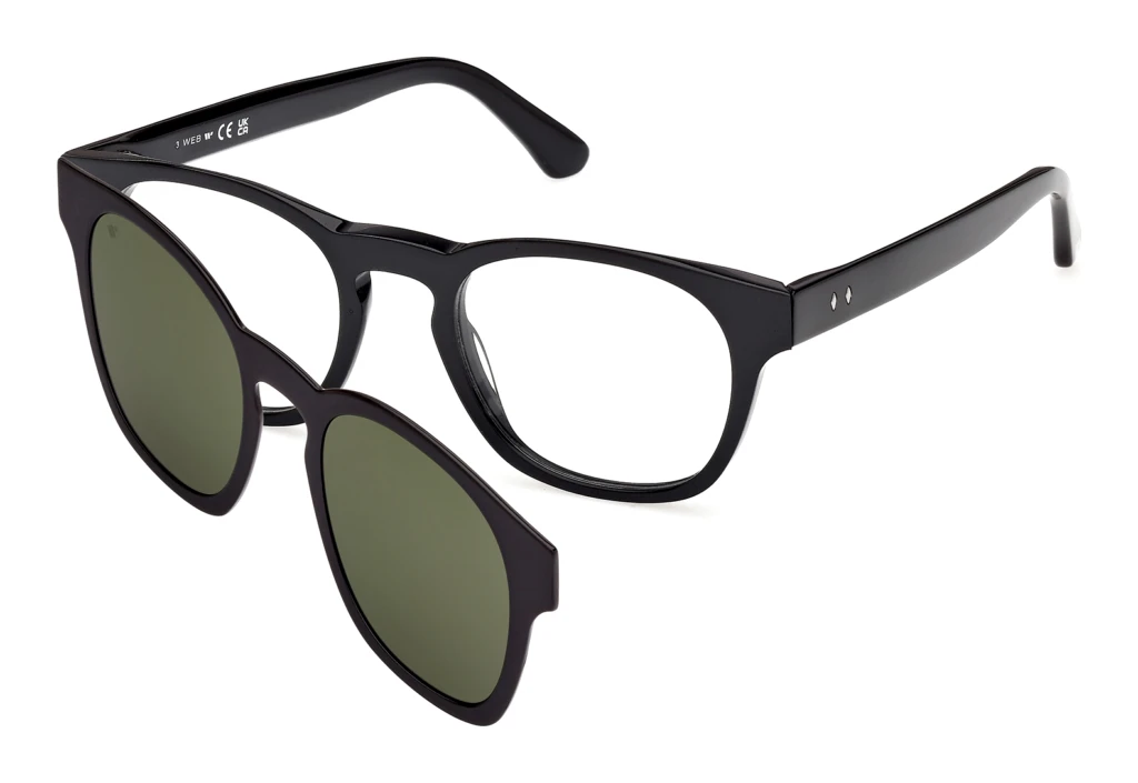 Web Eyewear   WE5468 001 Glänzend Schwarz