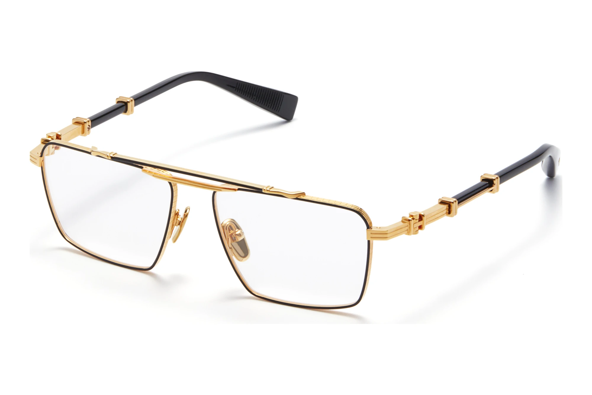 Balmain Paris   BPX-149 A Yellow Gold with Shiny Black Enamel - Black