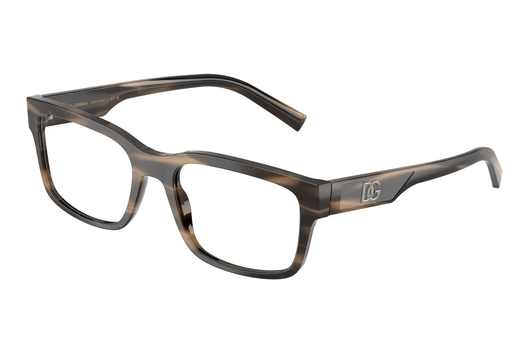 Dolce & Gabbana   DG3352 3200 Striped Tobacco