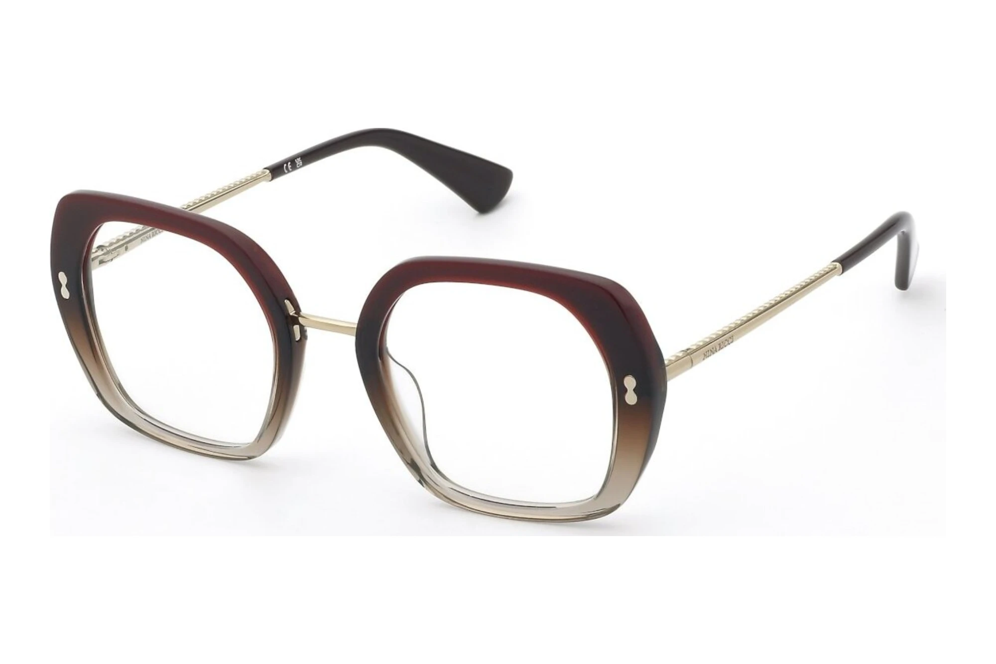 Nina Ricci   VNR453 0AH7 SHINY BORDEAUX GRAD.BROWN