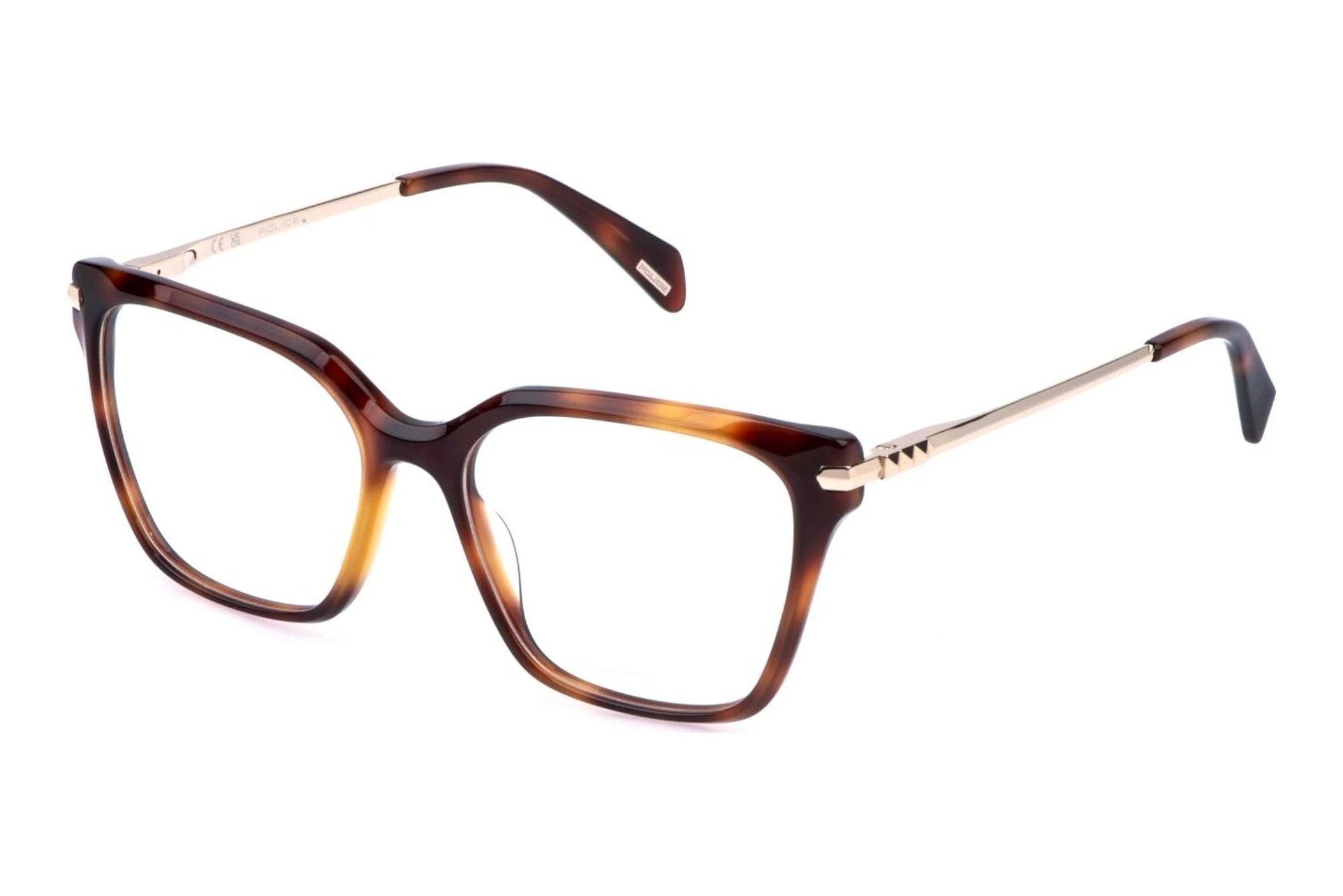 Police   VPLT04 0752 SHINY DARK HAVANA
