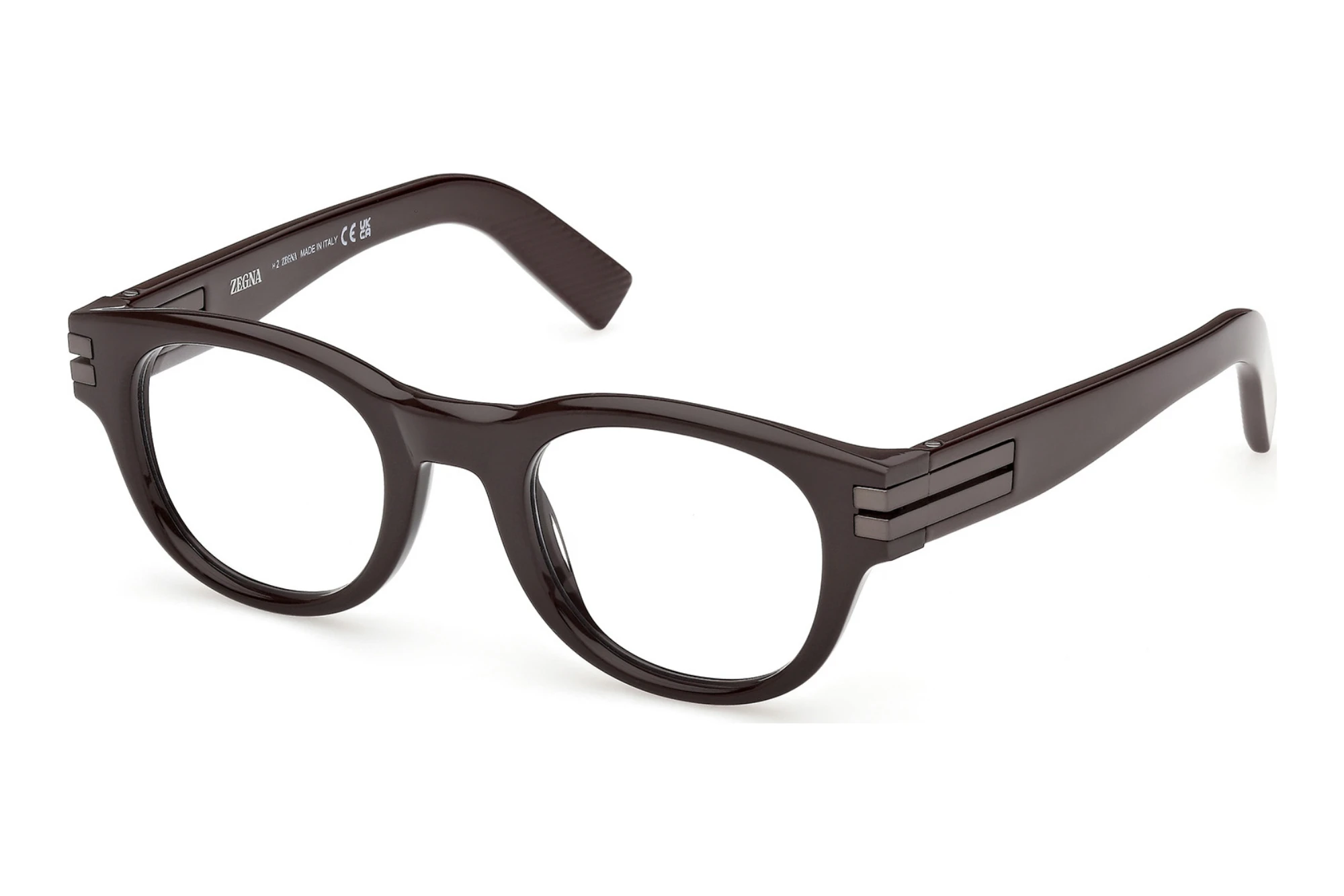 Zegna   EZ5347 048 Glänzend Dunkelbraun