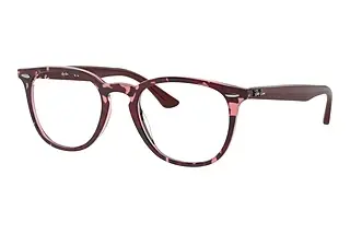 Ray-Ban RX7159 8097 Havana On Transparent Purple