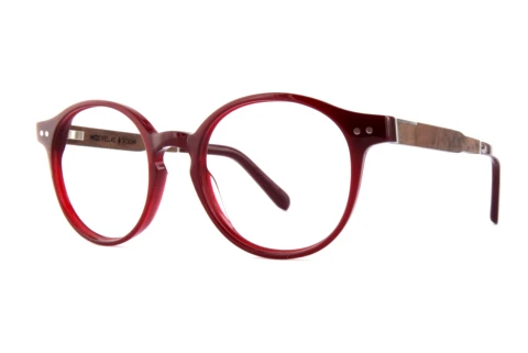 Bril Wood Fellas Solln Premium (10935 curled/burgundy)