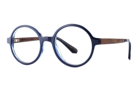 Bril Wood Fellas Oasis (11057 curled/blue)