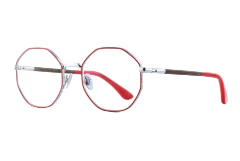 Bril Wood Fellas EASE (11087 curled/silver/red)