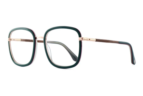 Bril Wood Fellas SERENO (11129 macassar/green/rose gold)