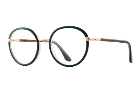 Bril Wood Fellas OSTRO (11130 macassar/green/rose gold)