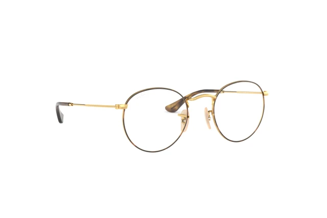 Eyeglasses Ray-Ban Round Metal Rx 3447V 2945 Havana On A 