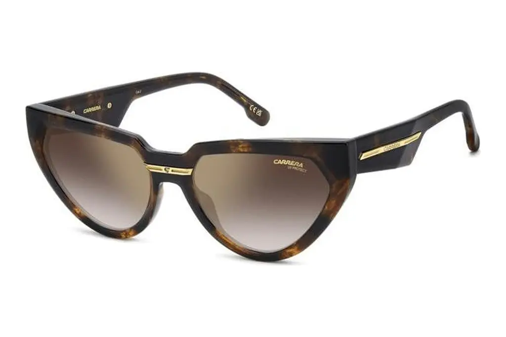 Carrera   VICTORY C 20/S 086/YK GOLD MIRROR ON BURGUNDY SHADEDHAVANNA