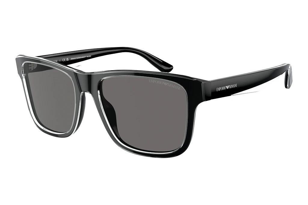Emporio Armani   EA4208 605187 Dark Grey PolarizedShiny Black/Top Crystal