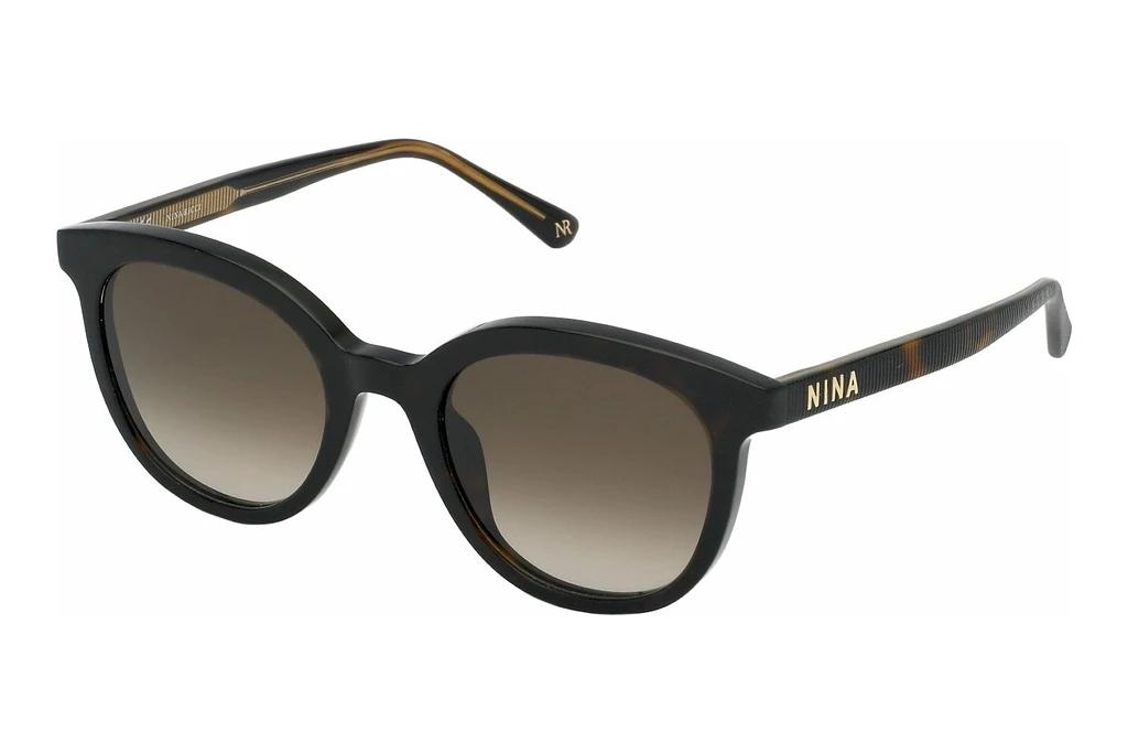 Nina Ricci   SNR264 0722 BROWN GRADIENTSHINY DARK HAVANA