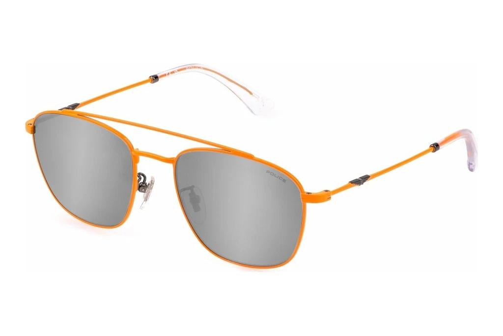 Police   SPL996 5AJX SMOKE/MIRROR SILVERSHINY FULL ORANGE