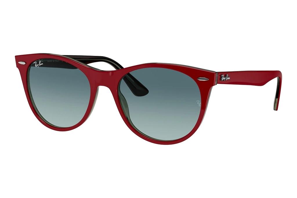 Ray-Ban   RB2185 12963M BLUE GRADIENT GREYRED ON TRANSPARENT GREY