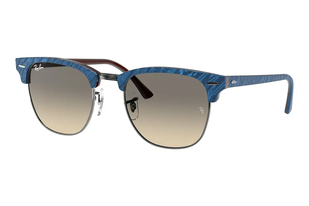 Ray-Ban   RB3016 131032 CLEAR GRADIENT GREYWRINKLED BLUE ON BROWN