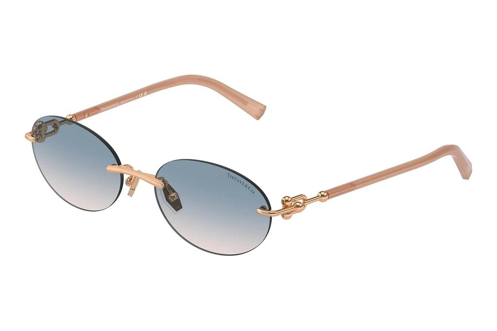 Tiffany   TF3104D 621716 Light Brown Gradient BlueRose Gold