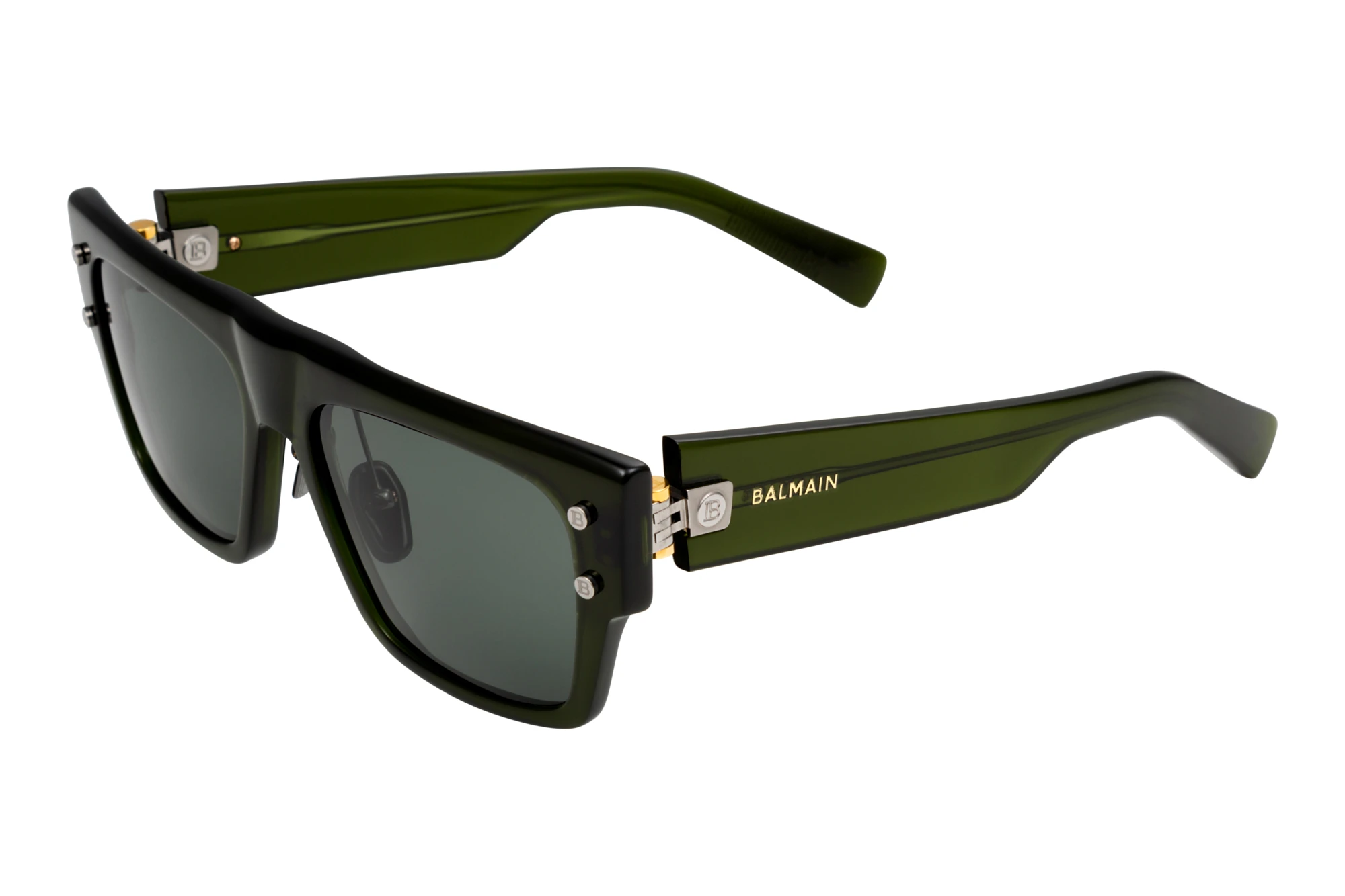 Balmain Paris   BPS-116 C-AF G-15 - ARDark Olive - Black Palladium w