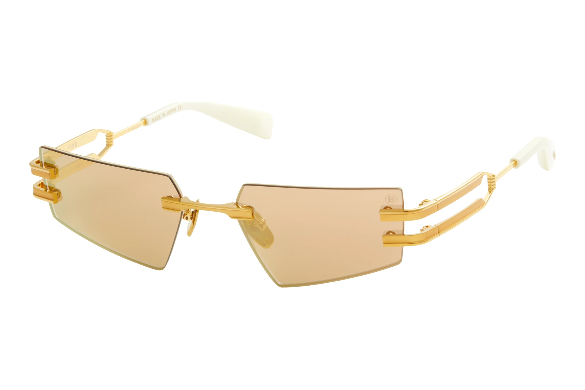 Balmain Paris   BPS-123 D Brown - Rose Gold Mirror - ARWhite Gold- Mattehite Gold - Bone