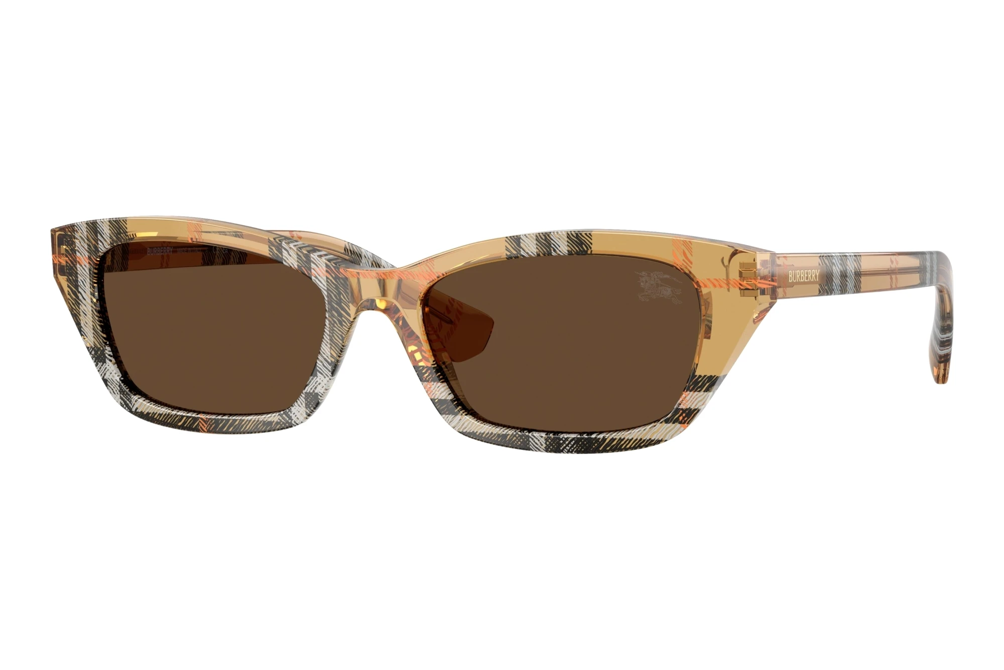 Burberry   BE4488 416373 Dark BrownCheck Sand