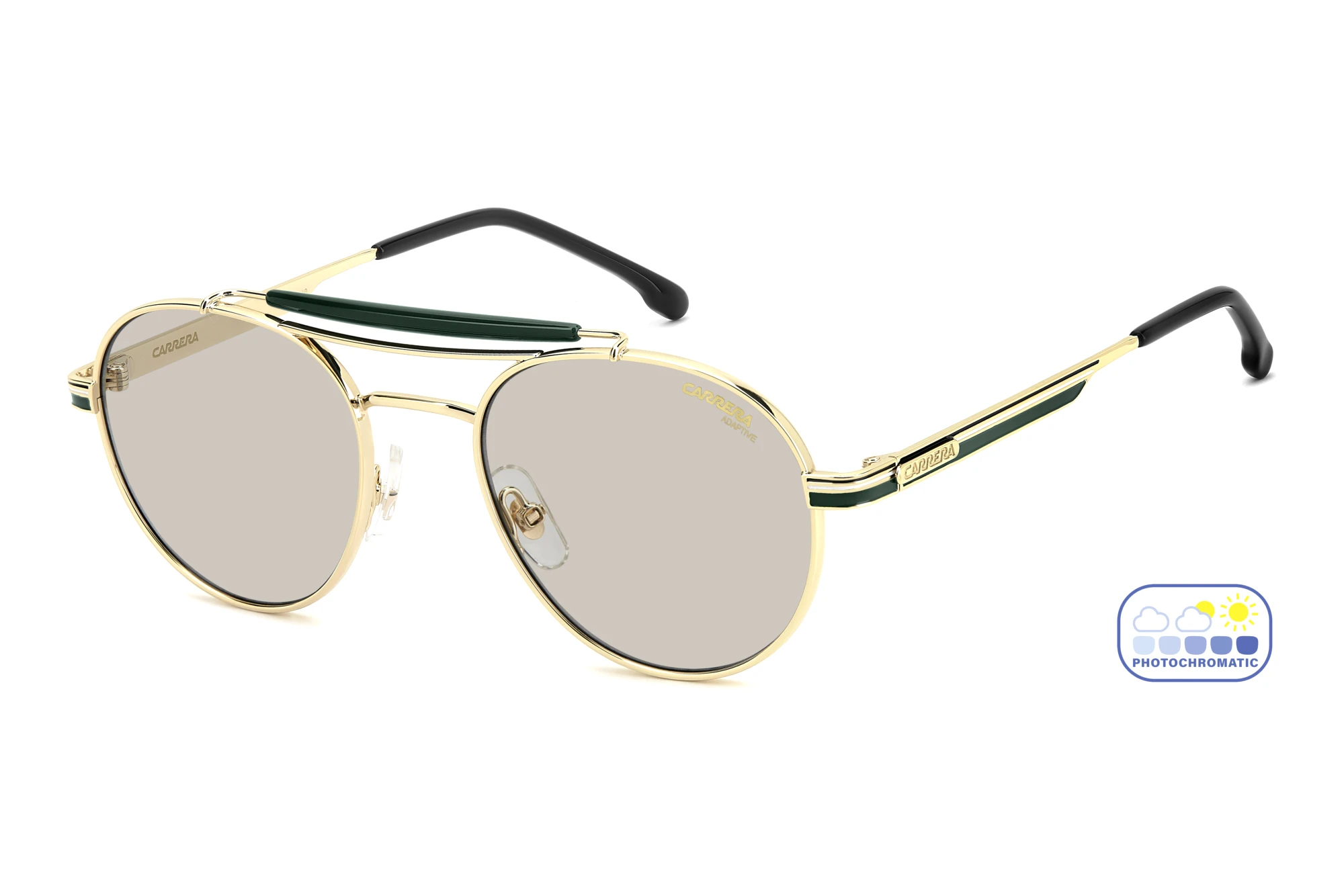 Carrera   CARRERA 381/S PEF/7O GREY POLARIZEDGOLD GREEN