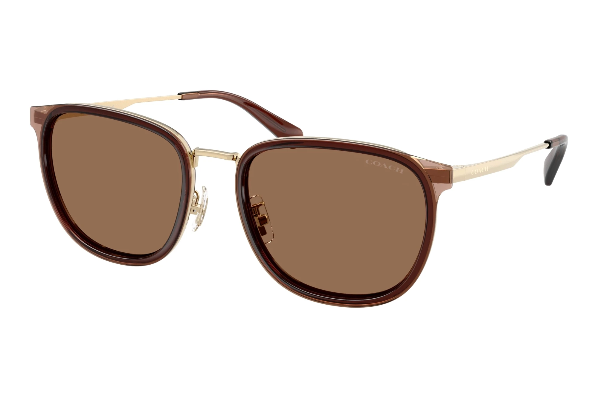 Coach   HC7195 947473 Brown SolidSatin Light Gold/Brown