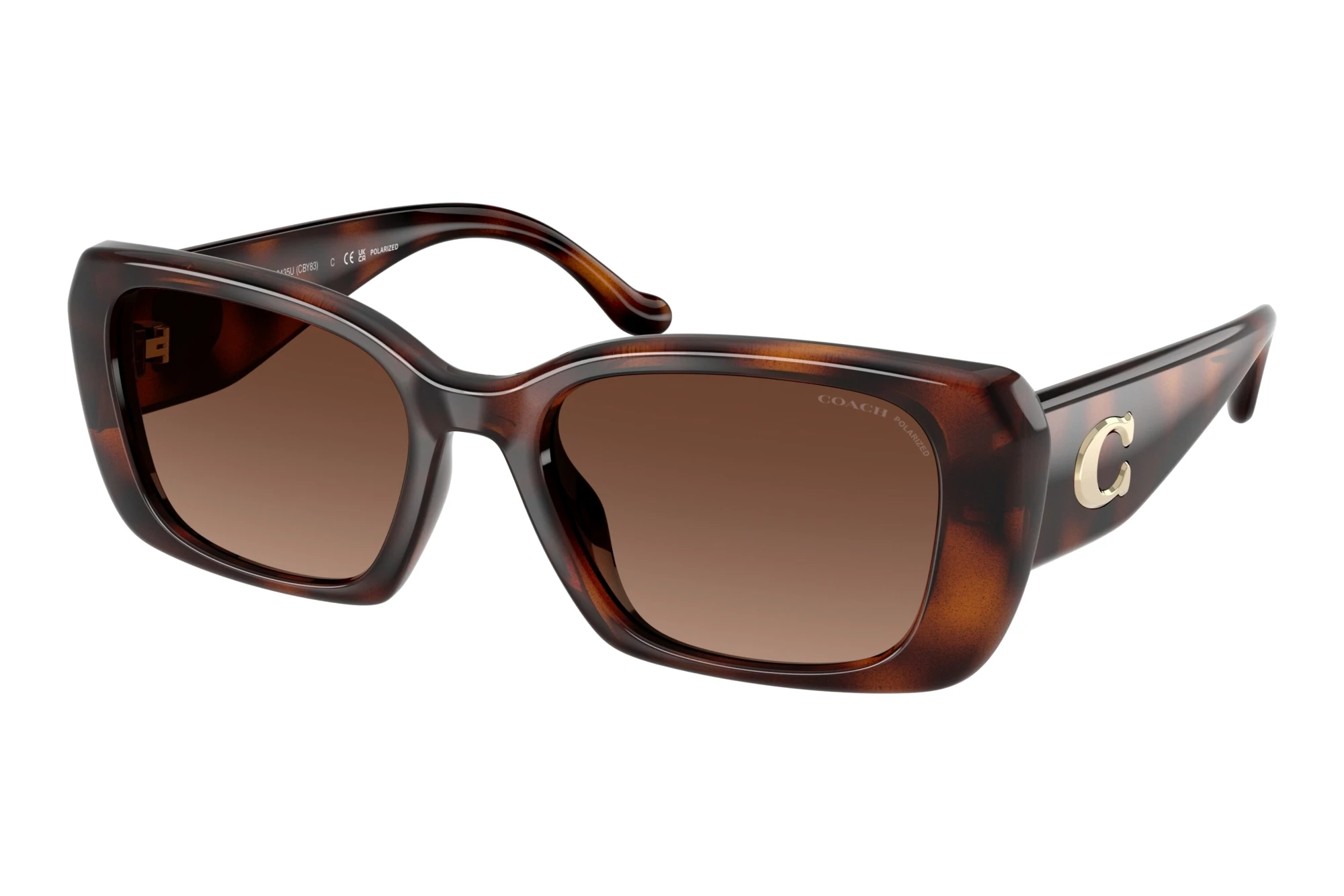 Coach   HC8435U 5120T5 Brown Gradient PolarizedDark Tortoise