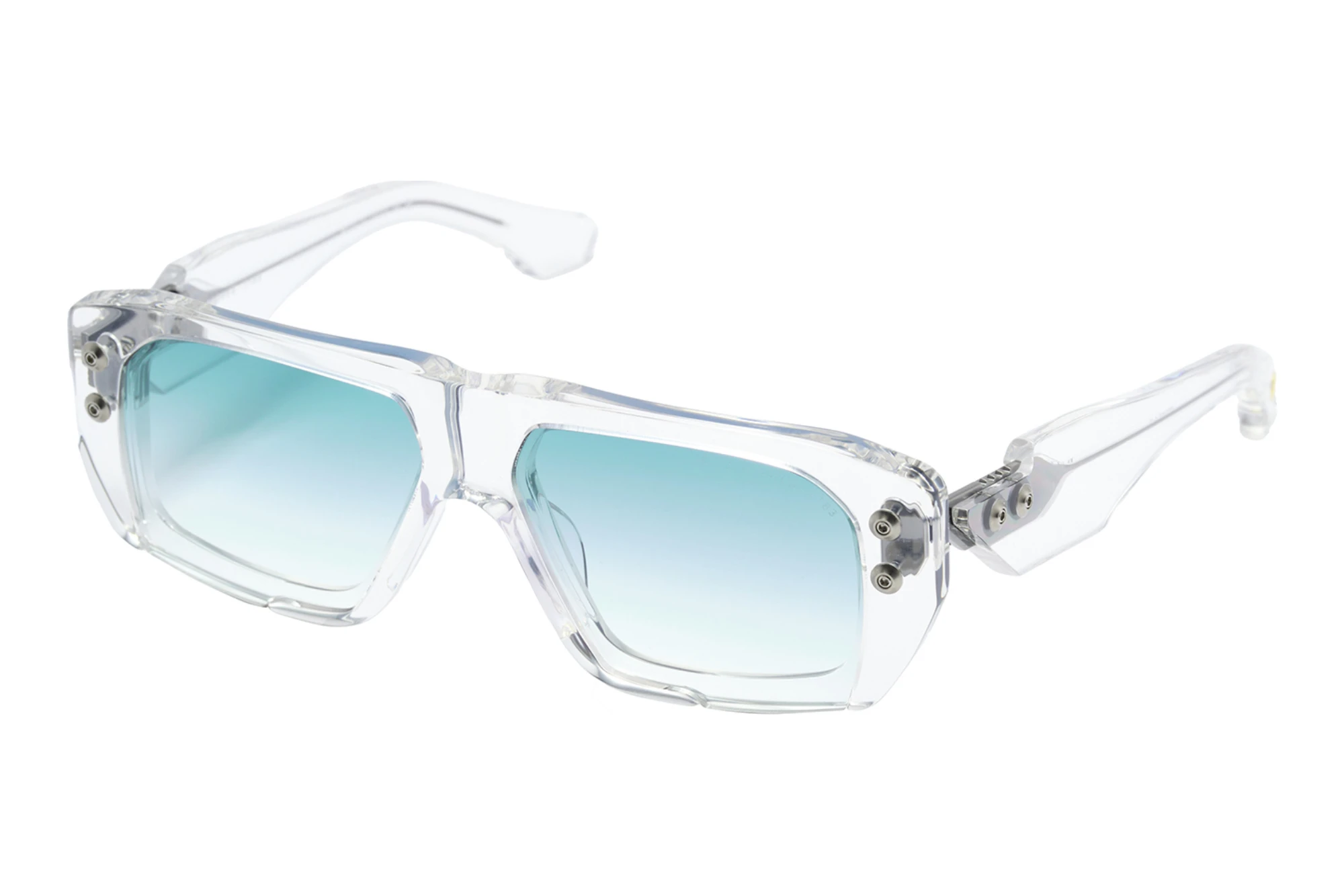 DITA   DTS-466 02A-Asian-Fit TURQUOISE TO CLEAR GRADIENTCRYSTAL CLEAR - ANTIQUE SILVER