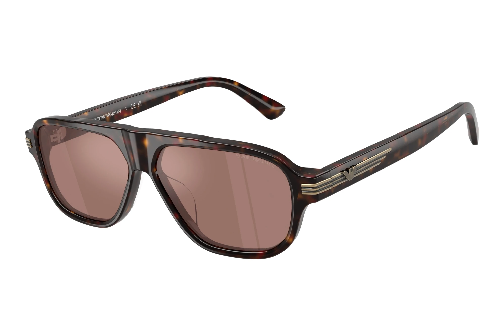 Emporio Armani   EA4285U 64596G Brown Mirror Internal SilverShiny Havana Burgundy