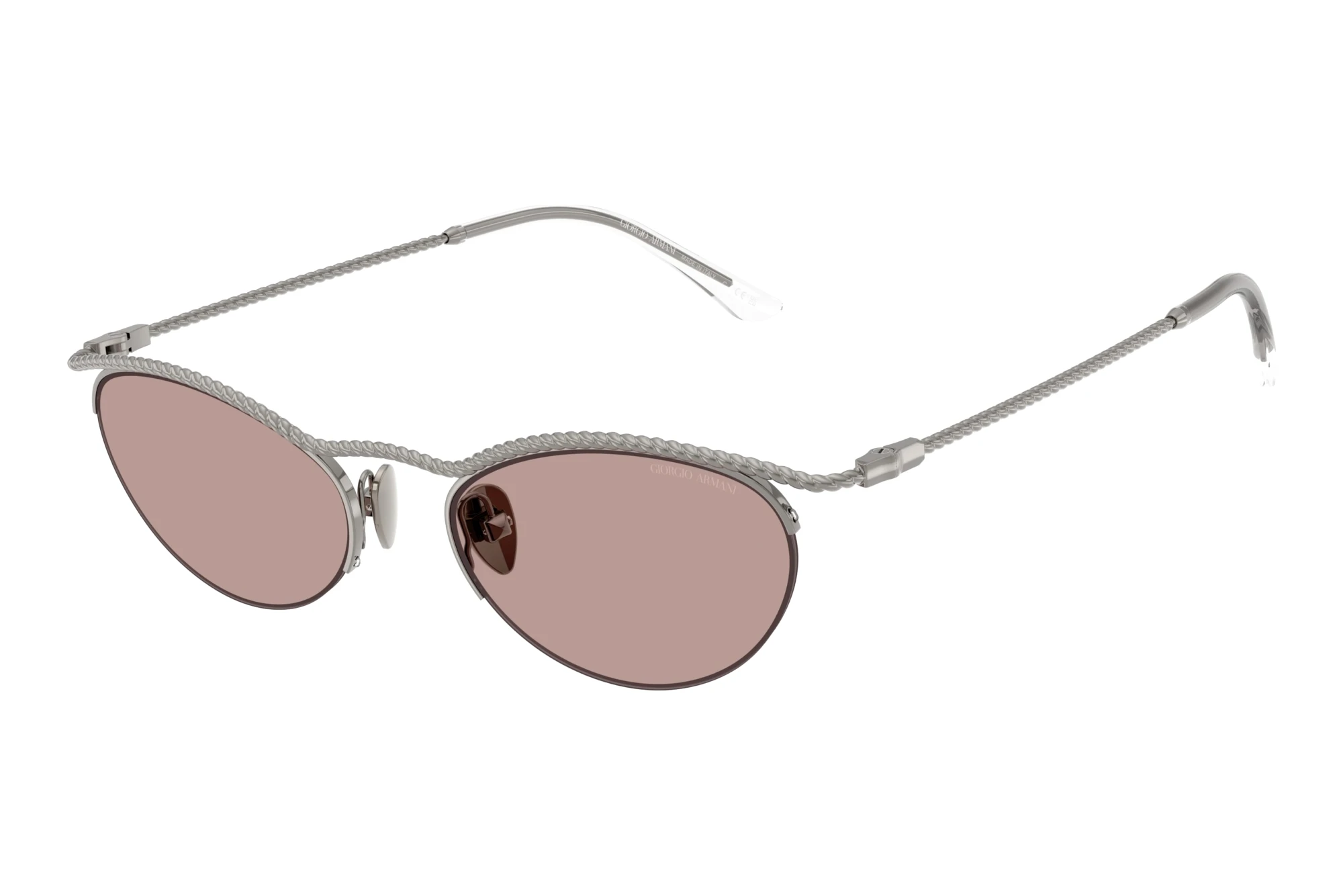 Giorgio Armani   AR6175 30107N Light Purple BrownShiny Gunmetal