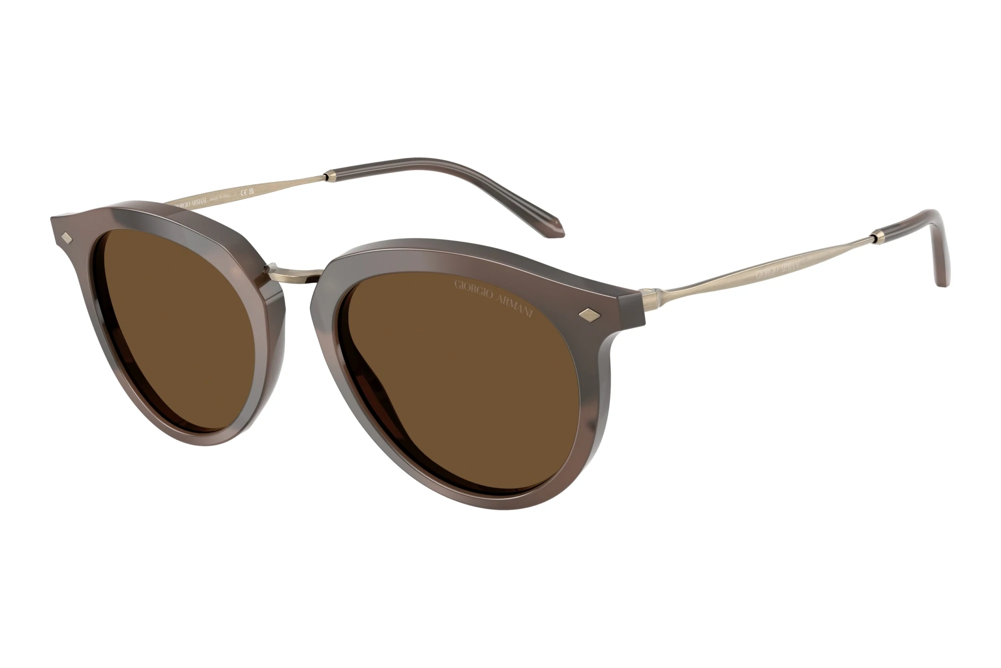 Giorgio Armani   AR6191 646753 Dark BrownStriped Brown