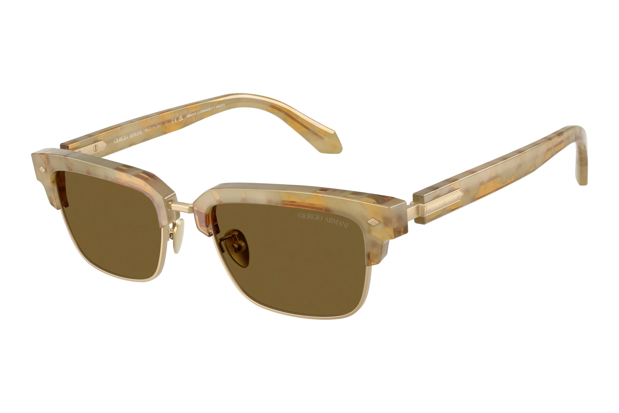 Giorgio Armani   AR8243 630073 Dark BrownYellow Havana