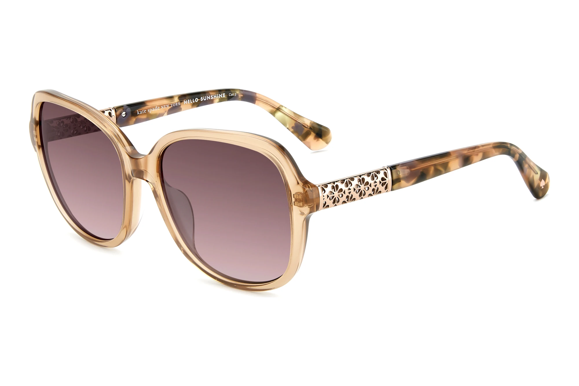 Kate Spade   KS ELIZA 2/G/S 84E/3X PINK DOUBLESHADEGOLD BEIGE
