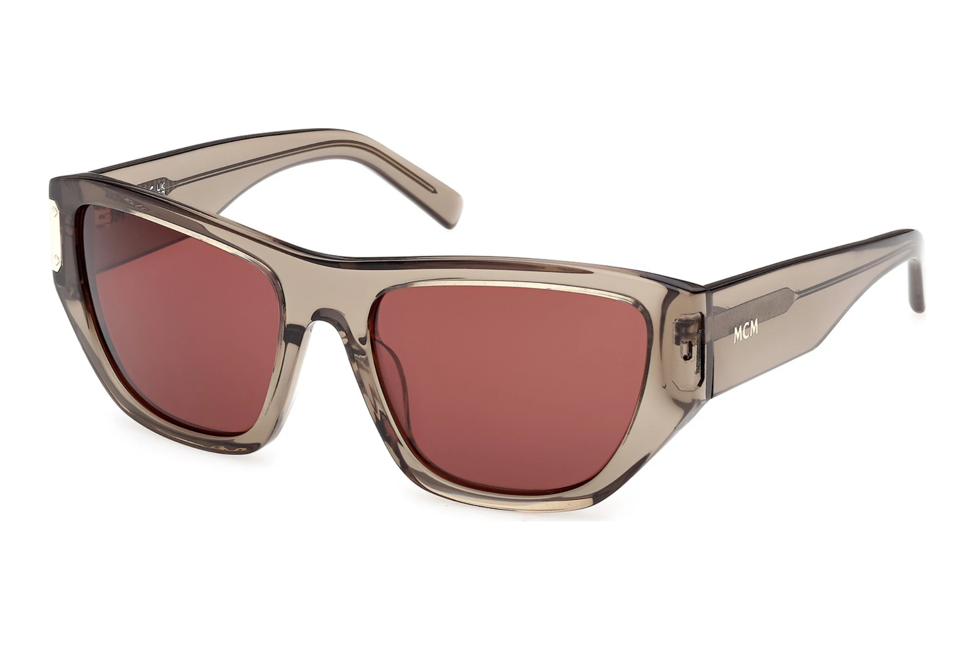 MCM Worldwide   MW0031 57S bordeauxGlänzend Beige