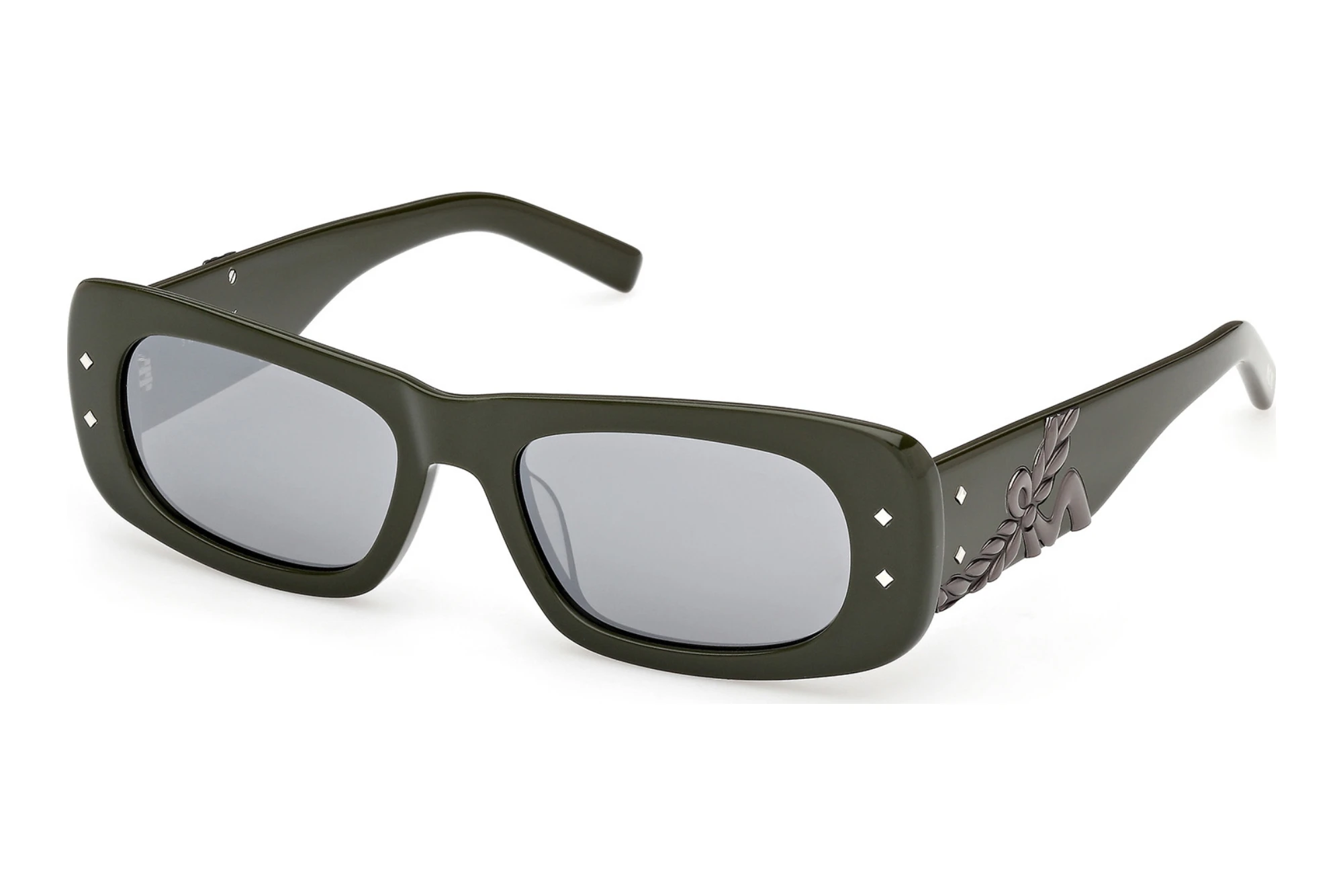MCM Worldwide   MW0032 96C grau verspiegeltGlänzend Dunkelgrün