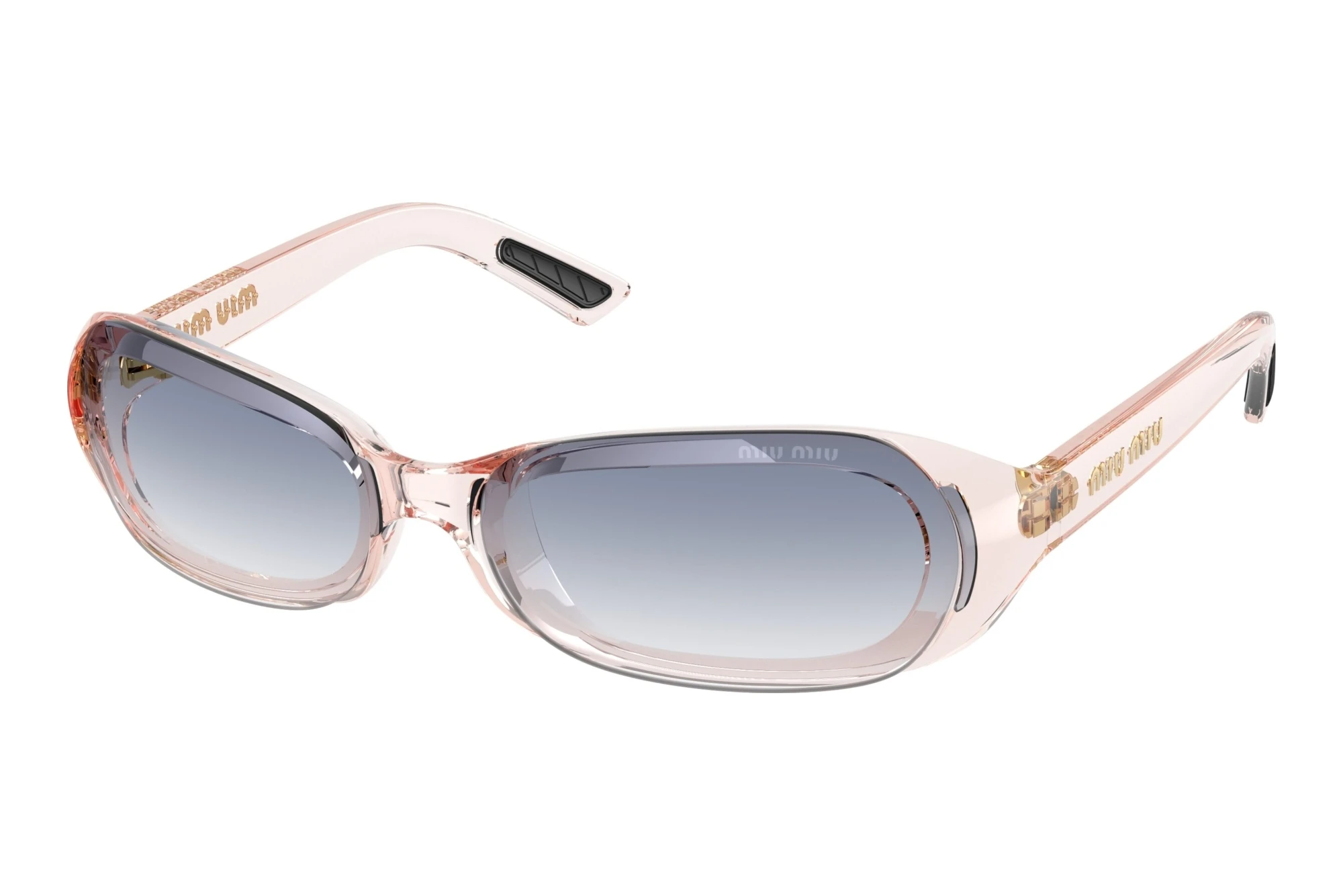 Miu Miu   MU C07SU 28S41G Clear Gradient Light BlueTransparent Pink