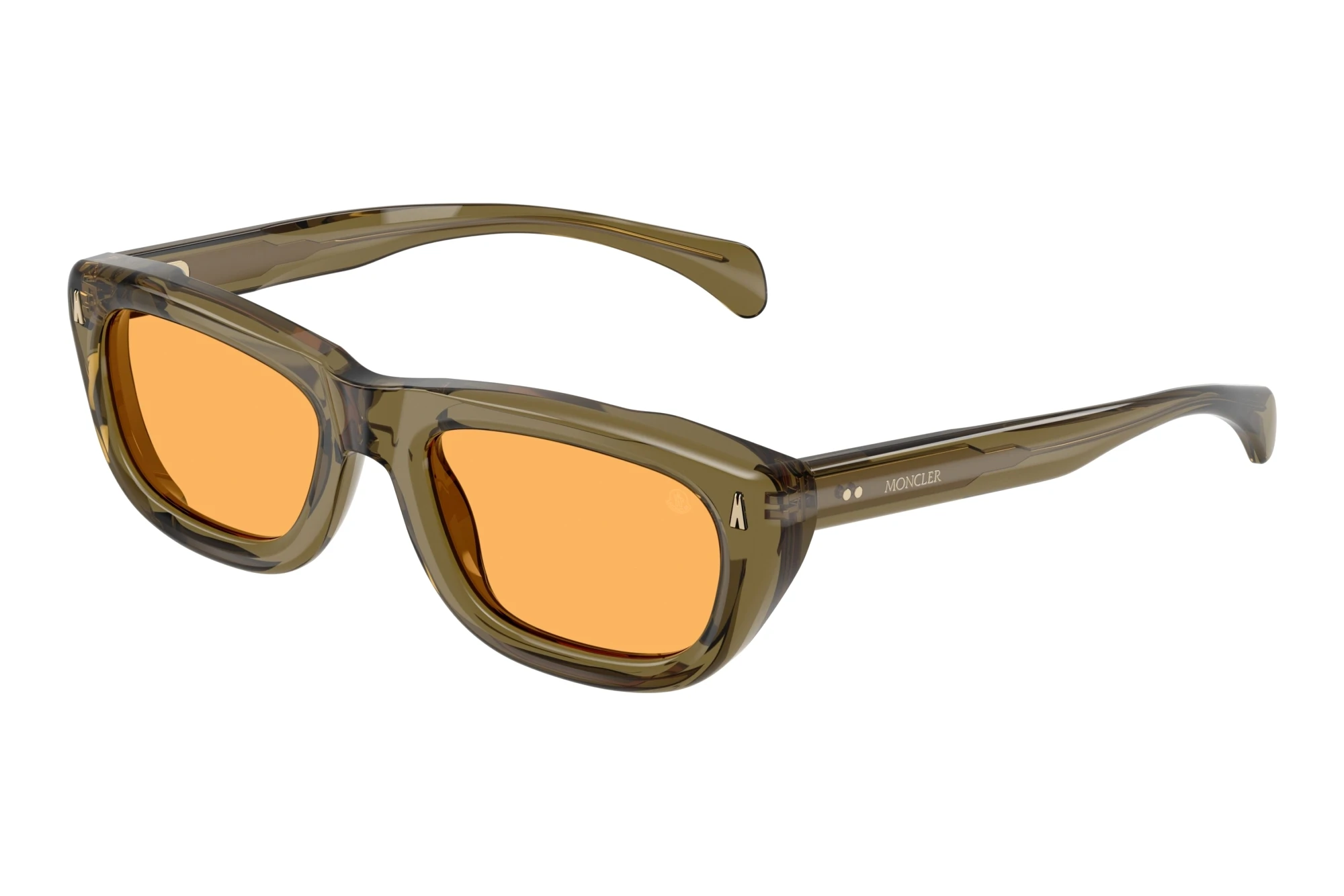 Moncler   ME6037 304985 Solid MustardShiny Olive Green