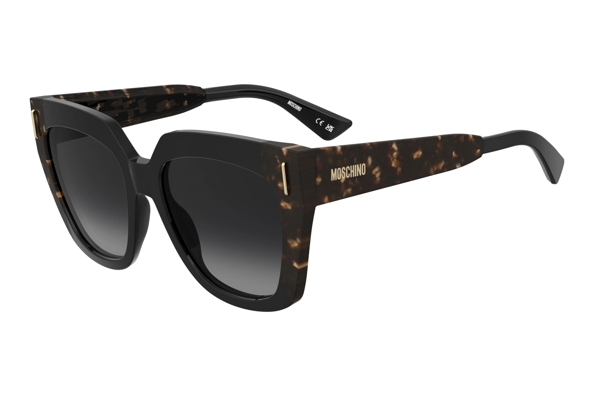 Moschino   MOS207/S WR7/9O DARK GREY SHADEDBLACK HAVANA