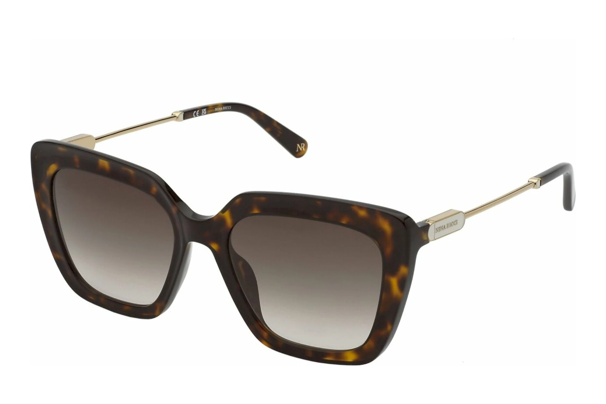 Nina Ricci   SNR379 0743 BROWN GRADIENTSHINY BROWN/YELLOW HAVANA