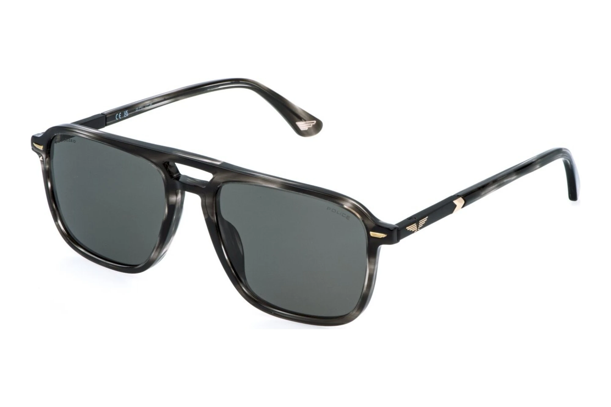 Police   SPLR78 6K3P SMOKESTRIPED GREY HAVANA