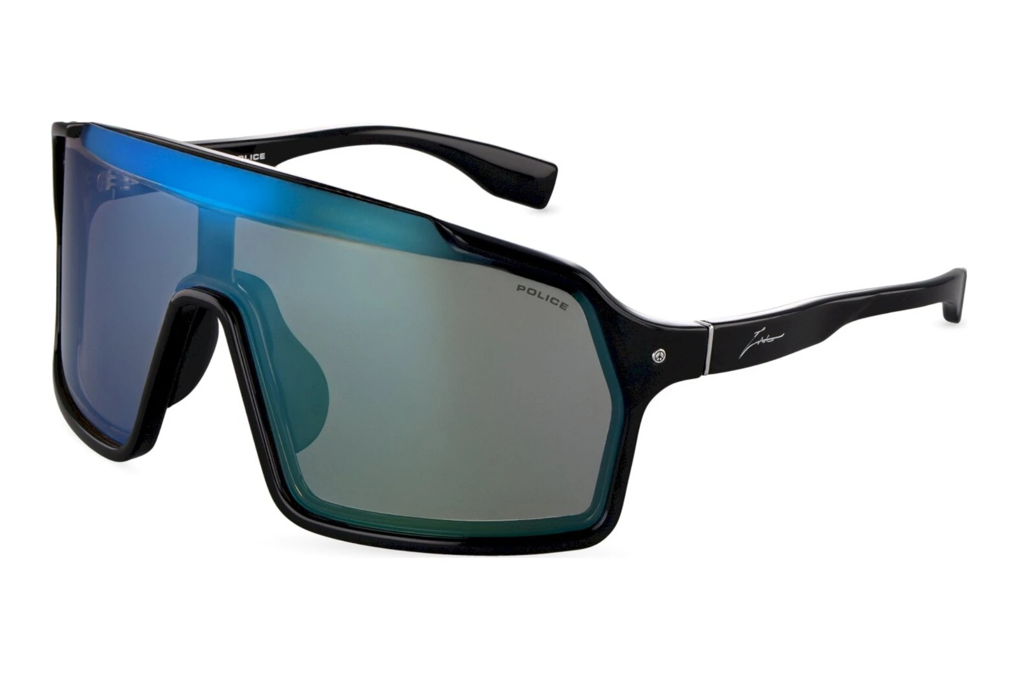 Police   SPLU84V Z42F SMOKE MULTILAYER GREENTOTAL SHINY BLACK