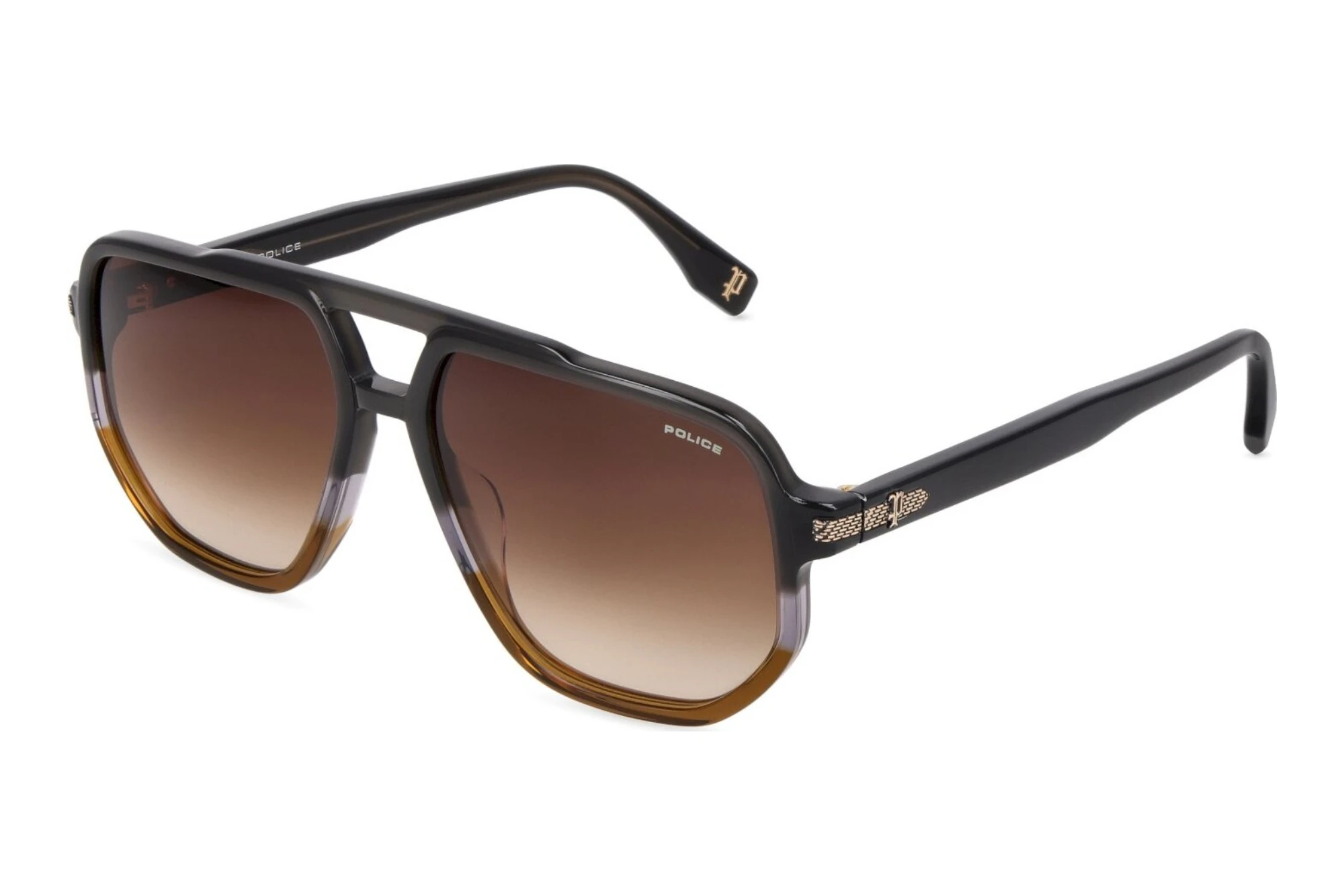 Police   SPLV27 0AG1 BROWN GRADIENTSHINY GREY GRAD.BROWN
