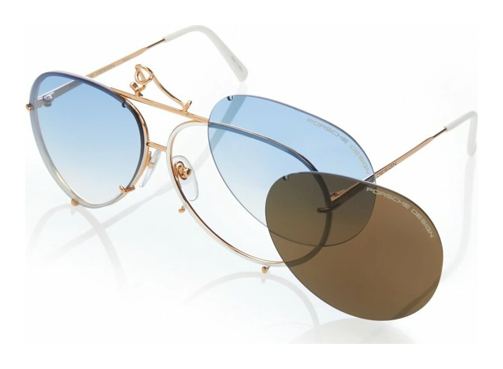 Porsche Design   P8478 W BLUE GRADIENTyellow gold