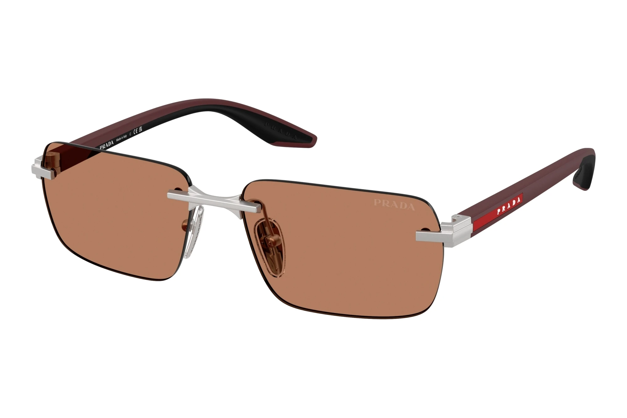 Prada Linea Rossa   PS C52S 18X20D BrownMatte Silver