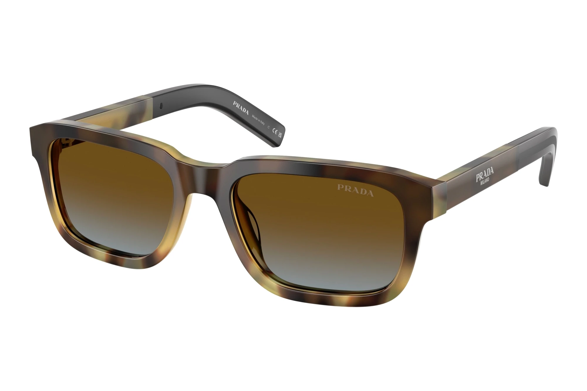 Prada   PR D16S 22P0A4 Blue Gradient BrownMahogany Tortoise Gradient